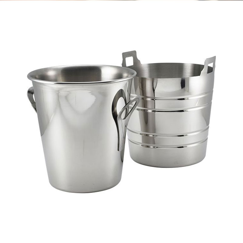 Stainless Steel Beer Champagne Wine Bottle Chiller Cooler Holder Bucket Metal Ice Bucket