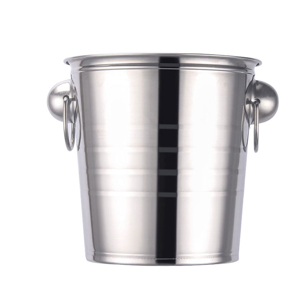 Stainless Steel Ice Bucket Champagne Wine Bucket Cooler for Party Bar Restaurant