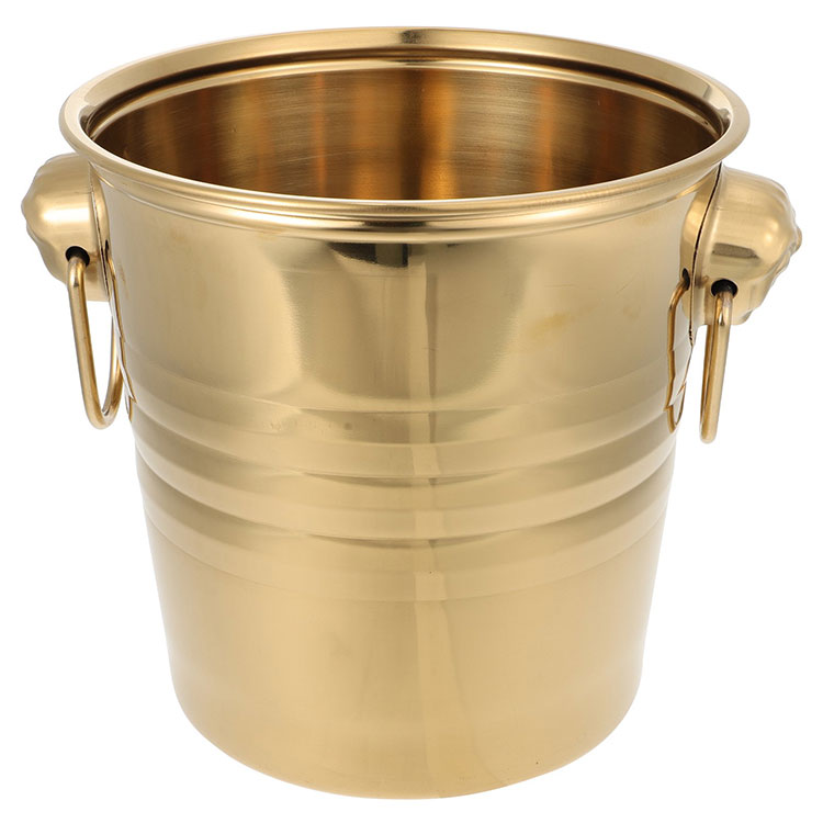 5L Stainless Steel Party Metal Beverage Tub Wine Cooler Champagne Ice Bucket for Drinking Bar Party Picnic