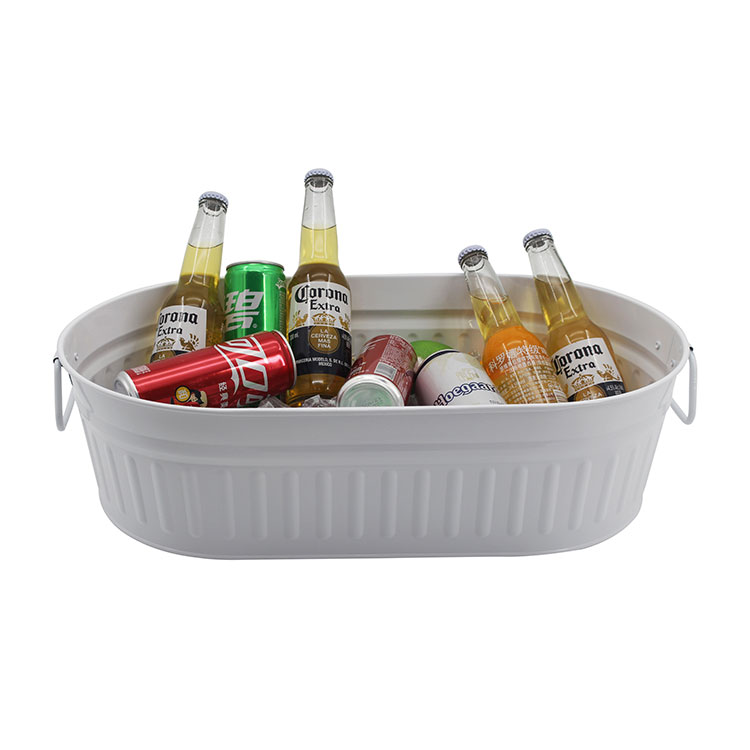 Hot Selling Galvanized Metal Cheap Party Champagne Ice Bucket Beer Wine Coolers Beverage Tub