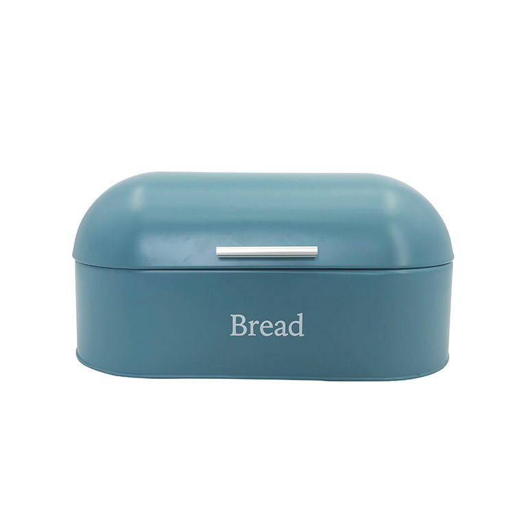 Metal Bread Box for Kitchen Countertop Bread Storage Bin with Lid Iron Powder Spr