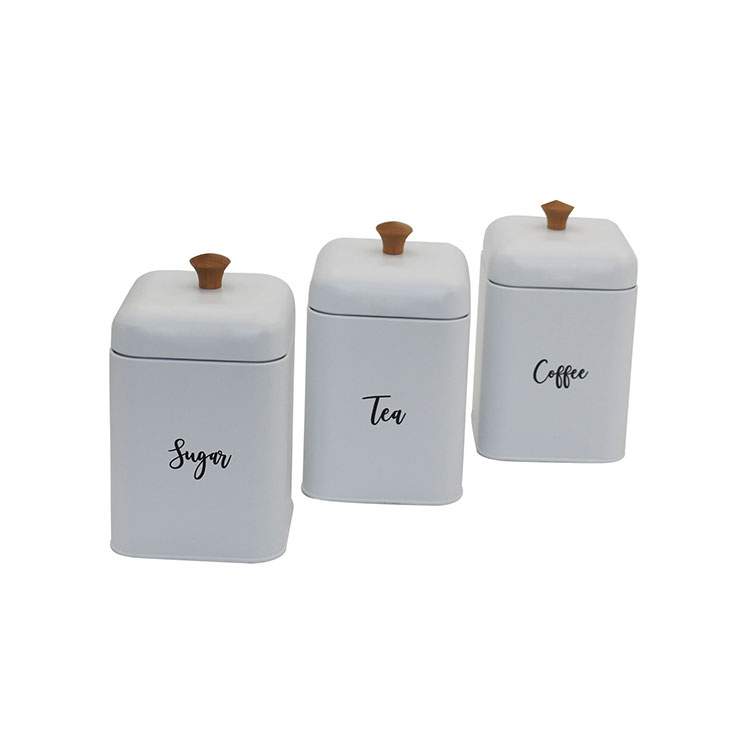 Food Grade Metal Kitchen Storage Jars Food Storage Containers Storage Canister Tea Sugar Coffee Kitchen Canister Sets