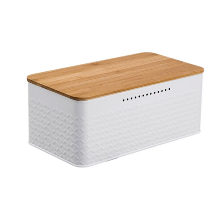 Metal Bread Box Bread Storage Bin Kitchen Storage Food Container Bread Organizer 