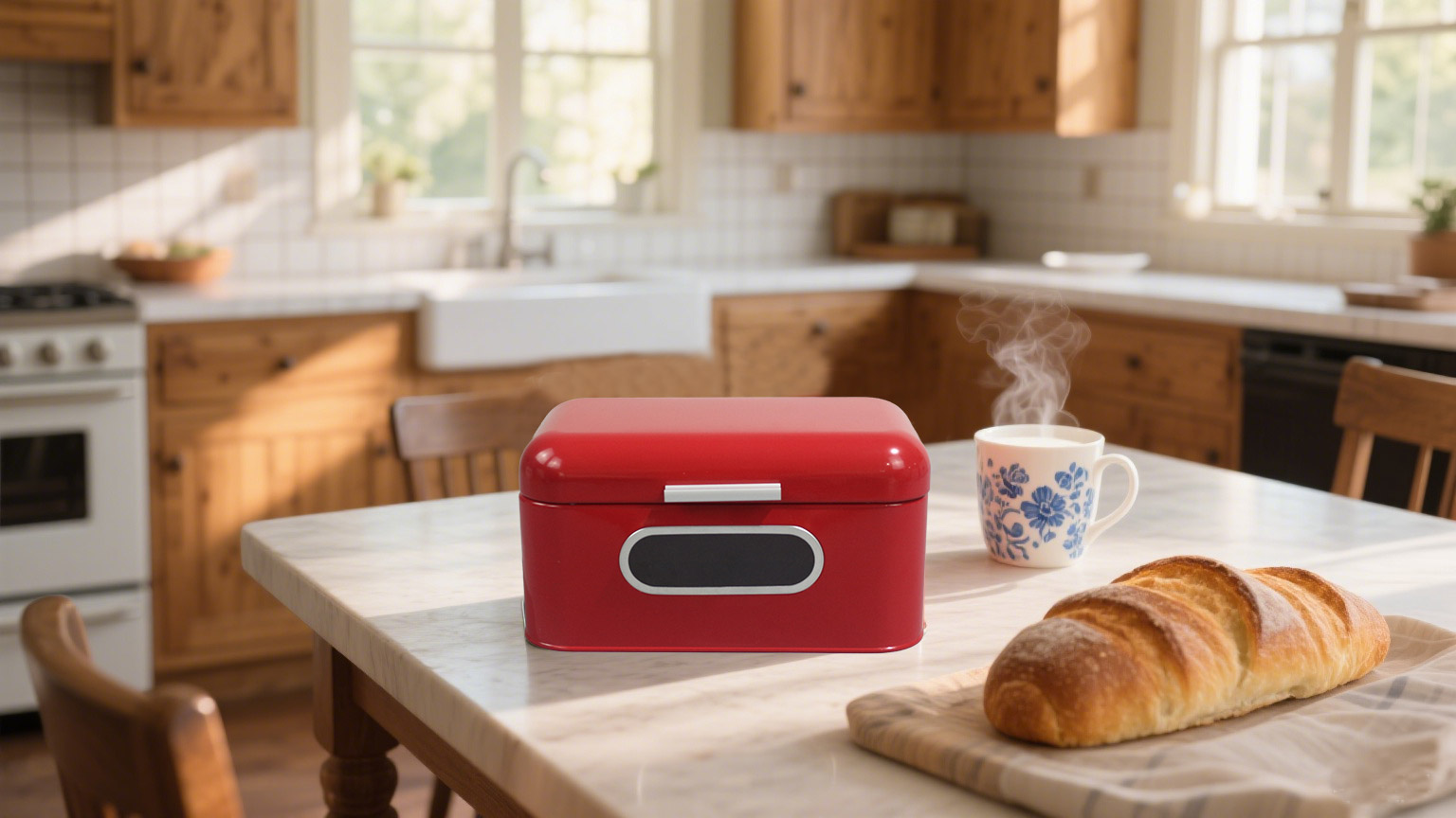 Metal Bread Box – Stylish, Durable & Perfect for Fresh Bread Storage
