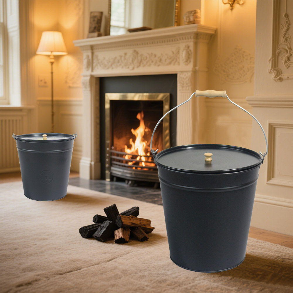 Metal Charcoal Bucket for Fireplace – Durable, Heat-Resistant & Essential Fire Tool in 2025