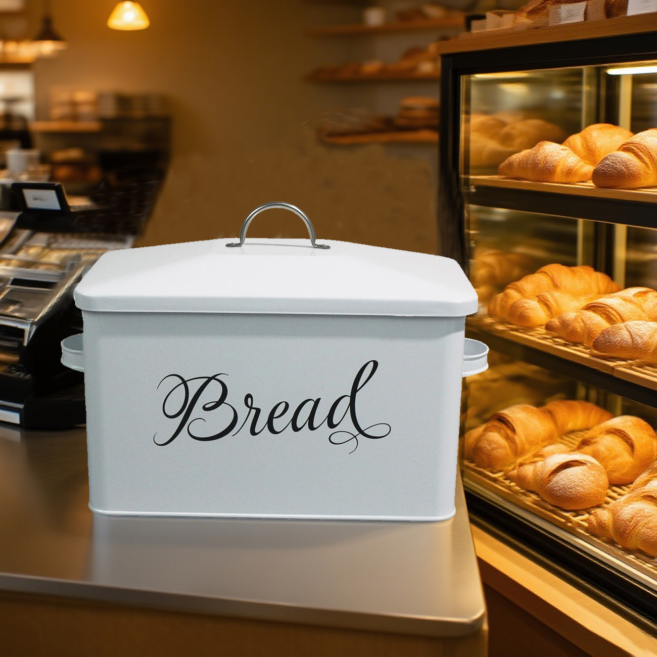Metal Bread Box – Stylish, Durable & Functional Kitchen Storage for Fresh Bread
