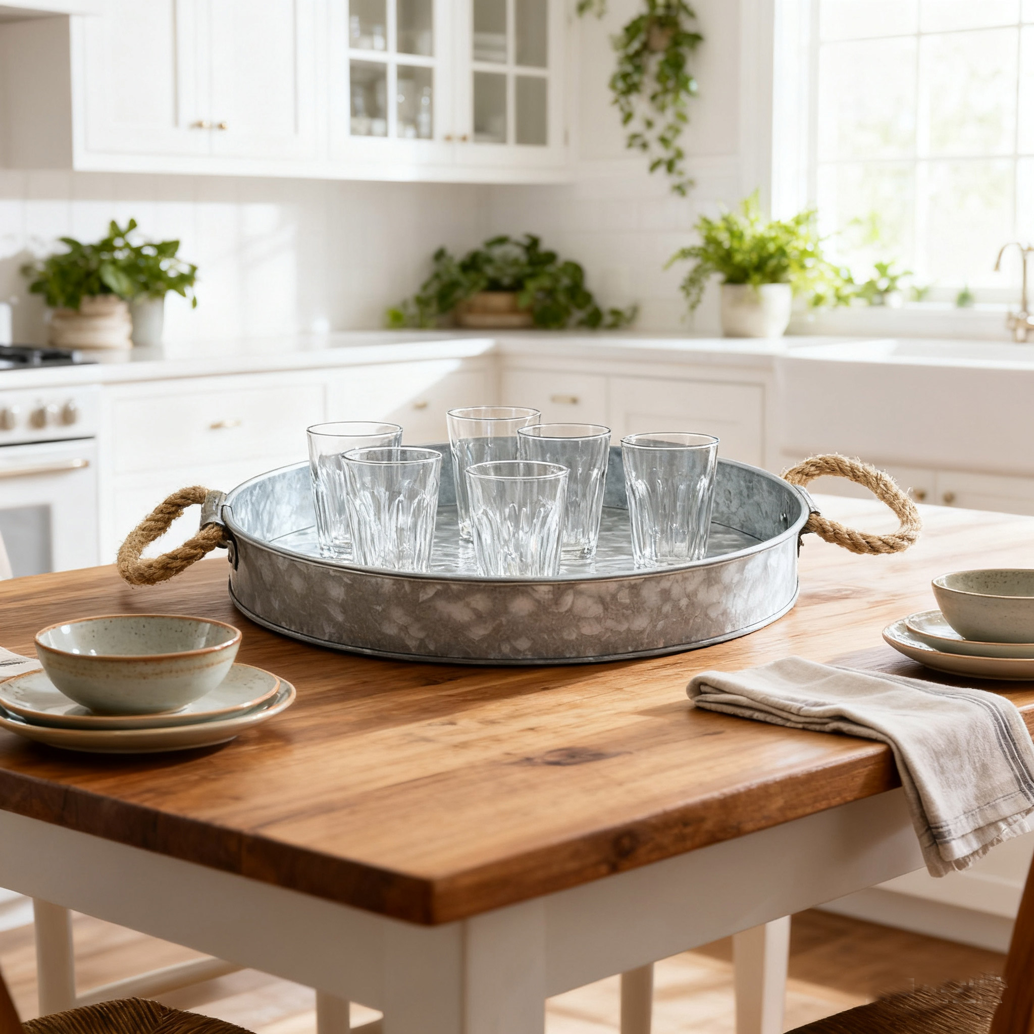 Enhance Your Home Decor with a Galvanized Metal Serving Tray