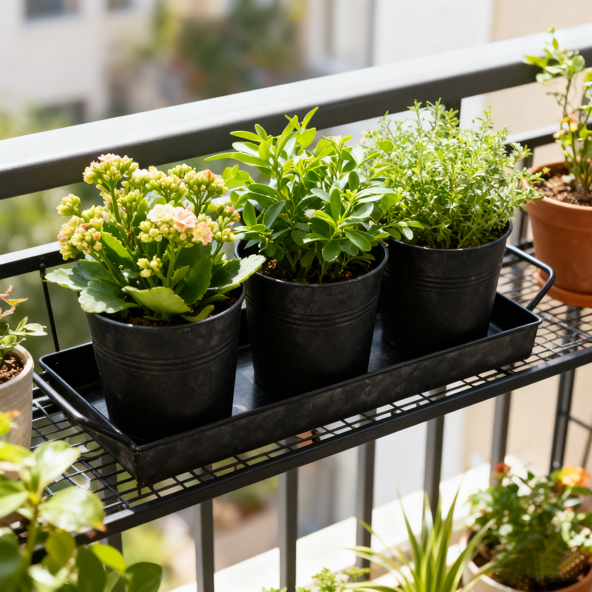 Decorate with Durability: The Timeless Charm of Metal Flower Pot Sets with Tray