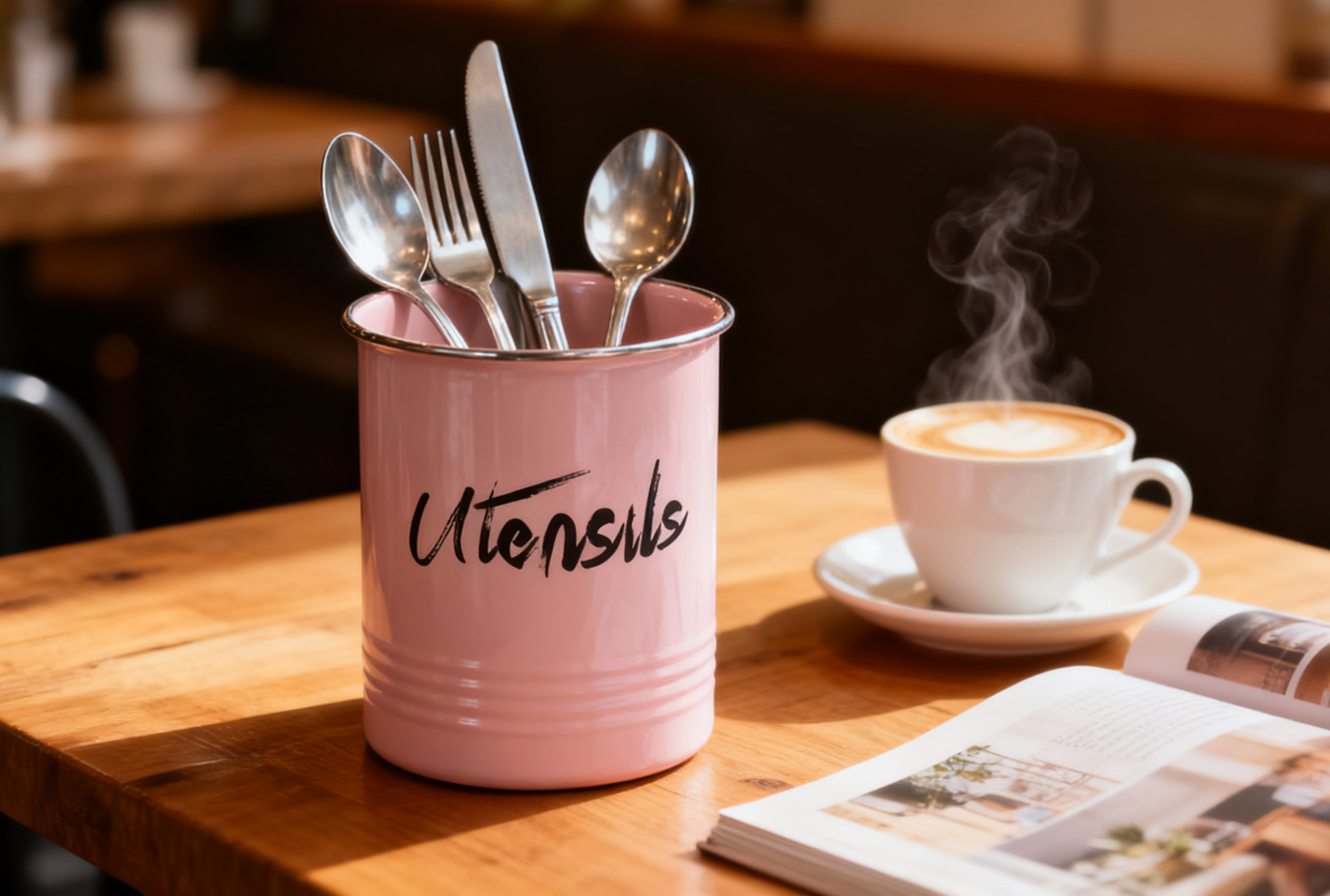 Organize with Elegance: The Modern Metal Utensil Holder Every Kitchen Needs