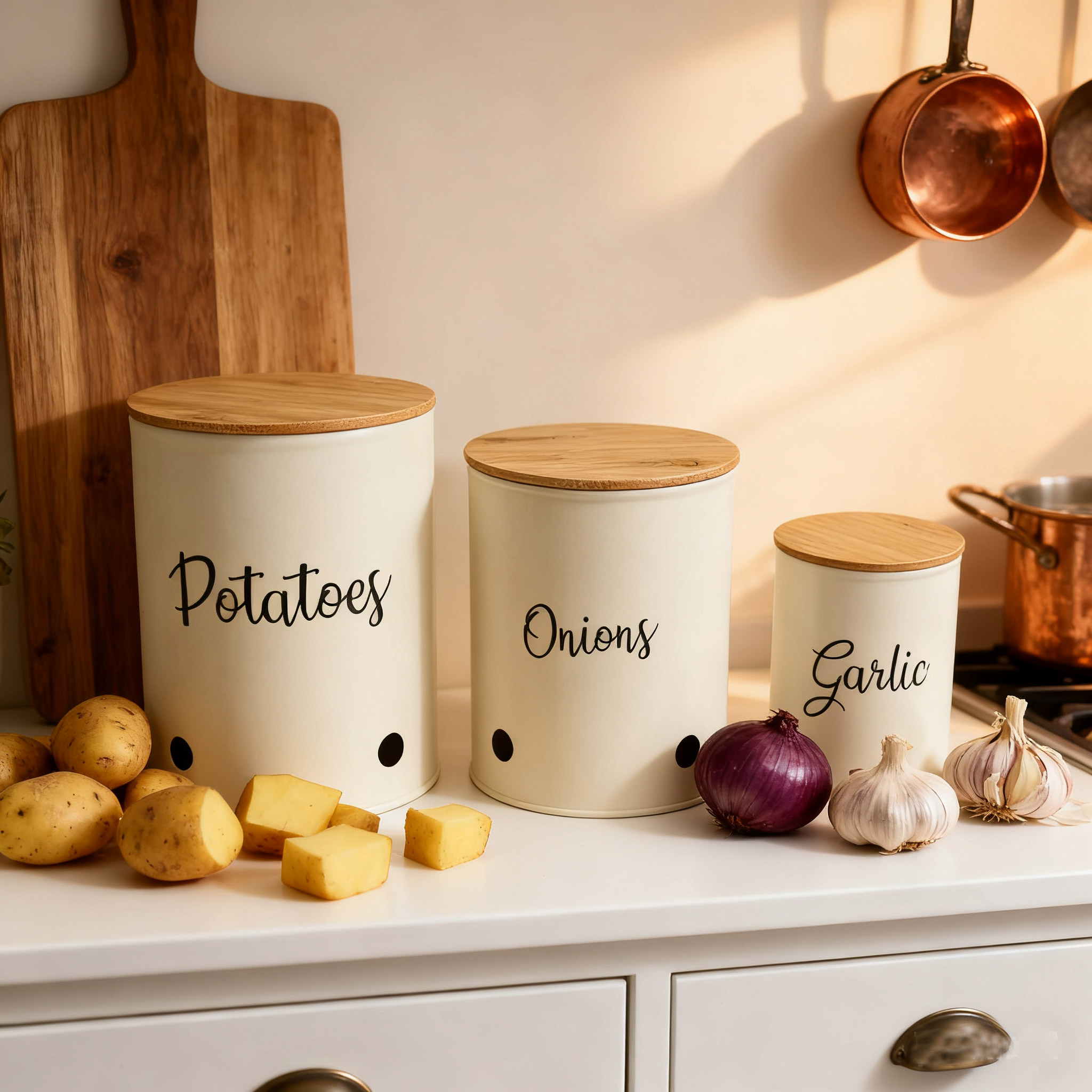 Redefining Kitchen Storage: The Perfect Harmony of Metal and Bamboo