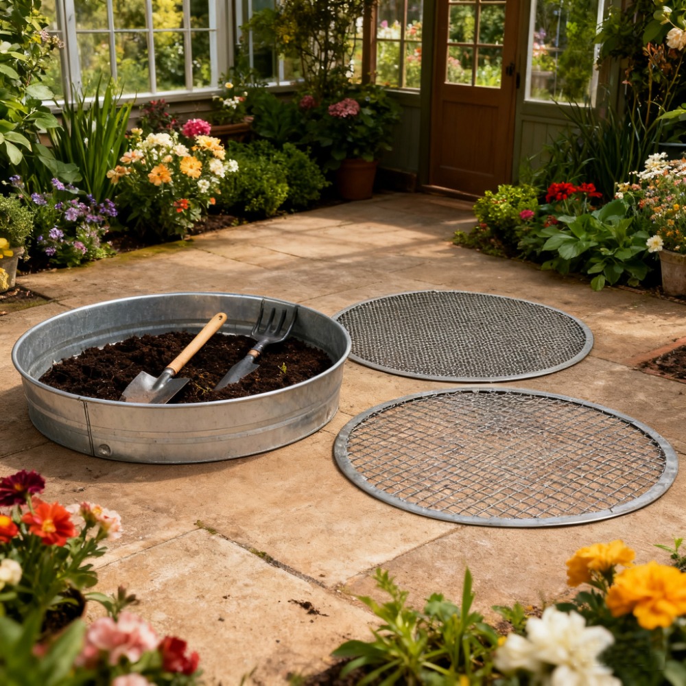 Refining Nature’s Touch: Galvanized Metal Soil Sieves for Modern Gardening
