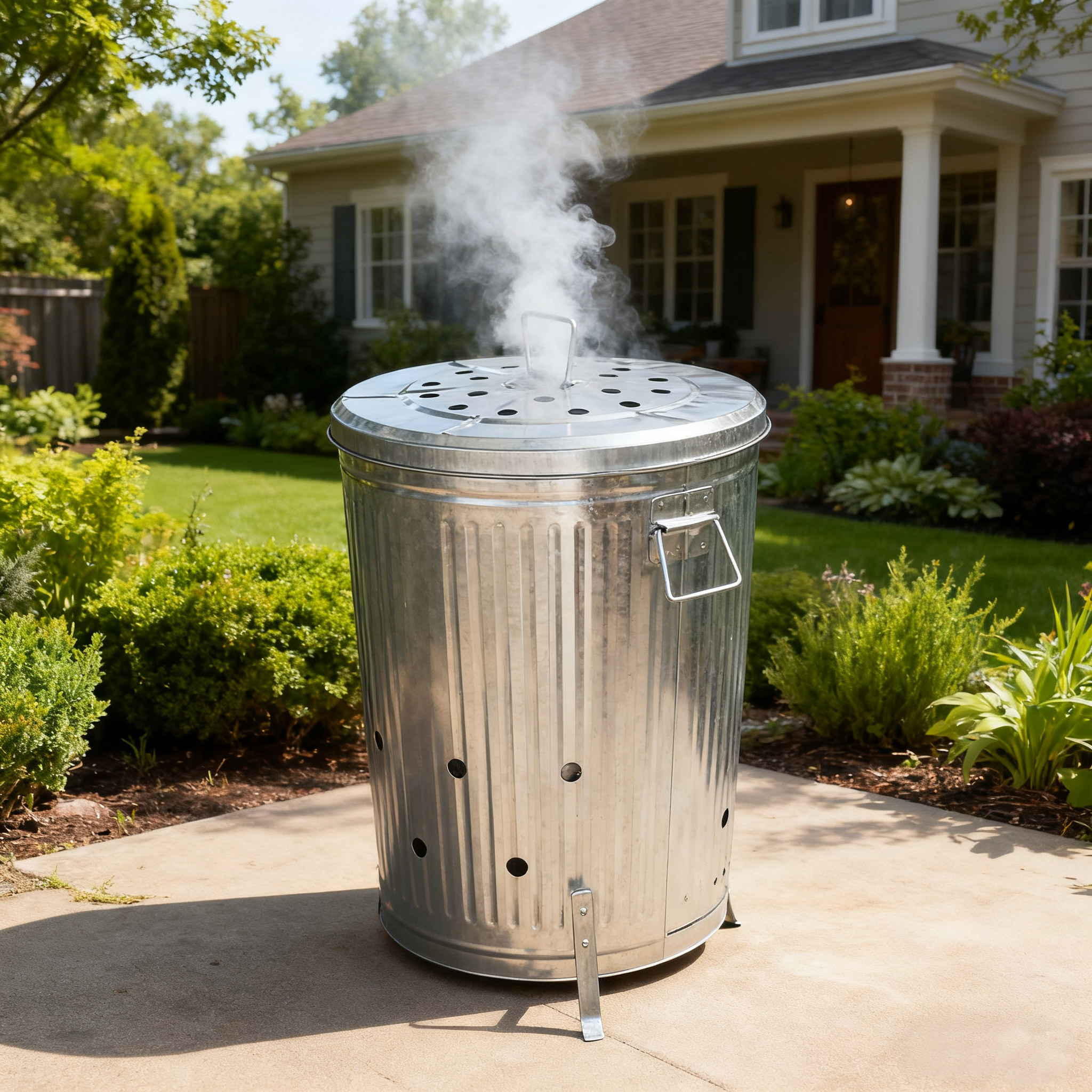 Revolutionize Your Yard Cleanup: The Power of a Galvanized Steel Incinerator Can