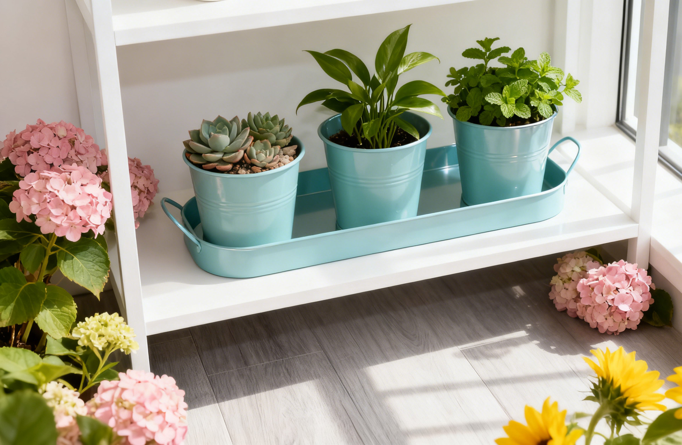  Bring Style and Function to Your Space with Our Metal Planter Set