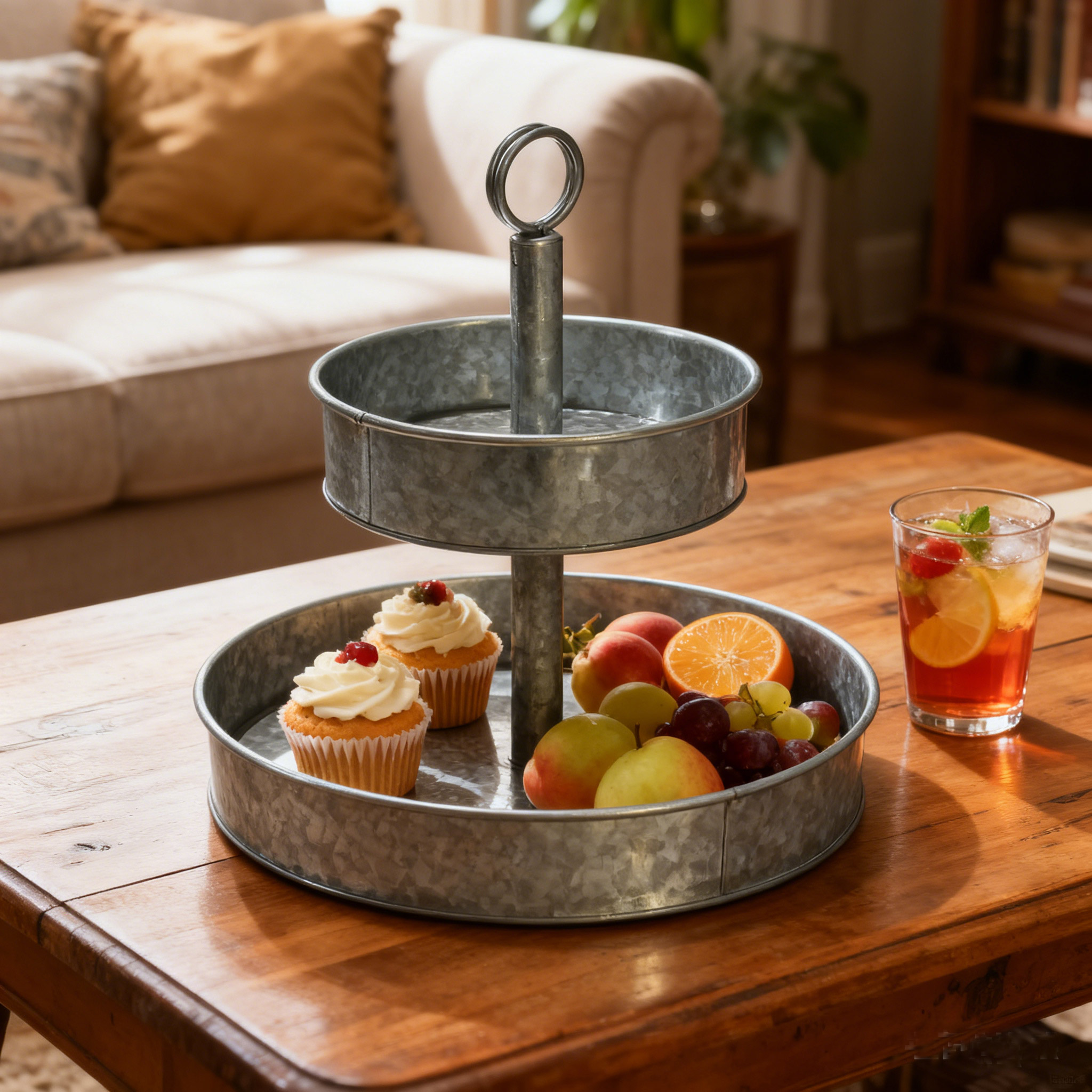 The Timeless Appeal of the Galvanized Metal Tiered Tray: Style Meets Function