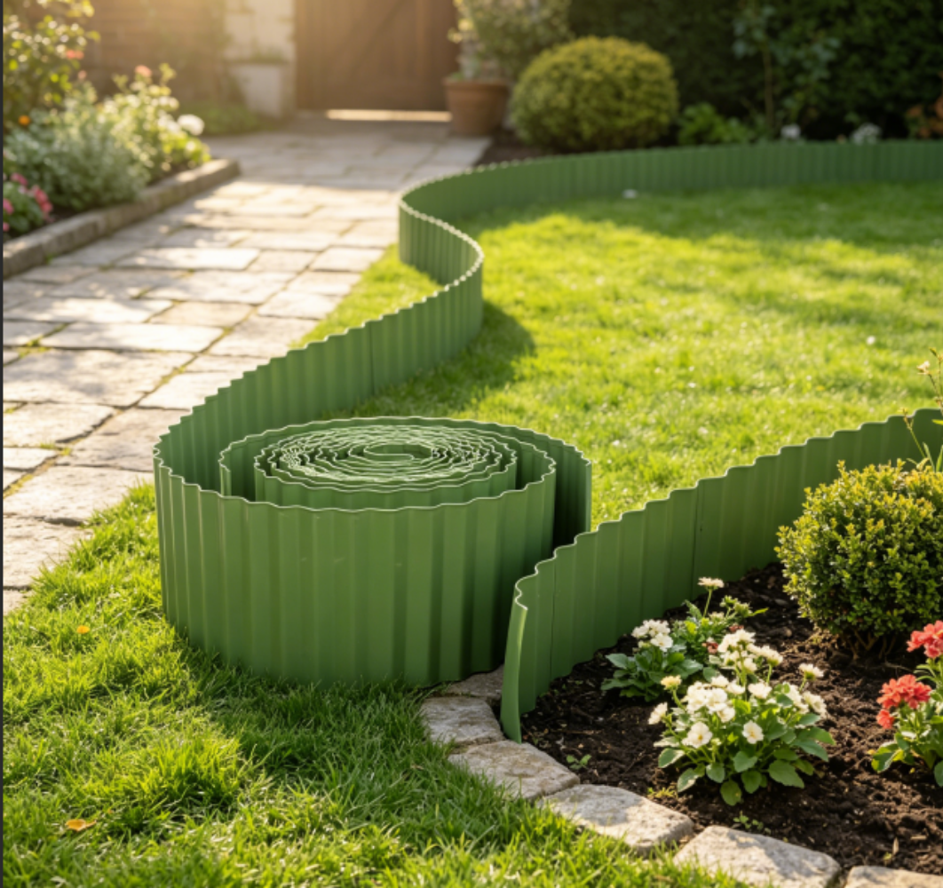 Landscape Green Corrugated Roll Edging For Contractors