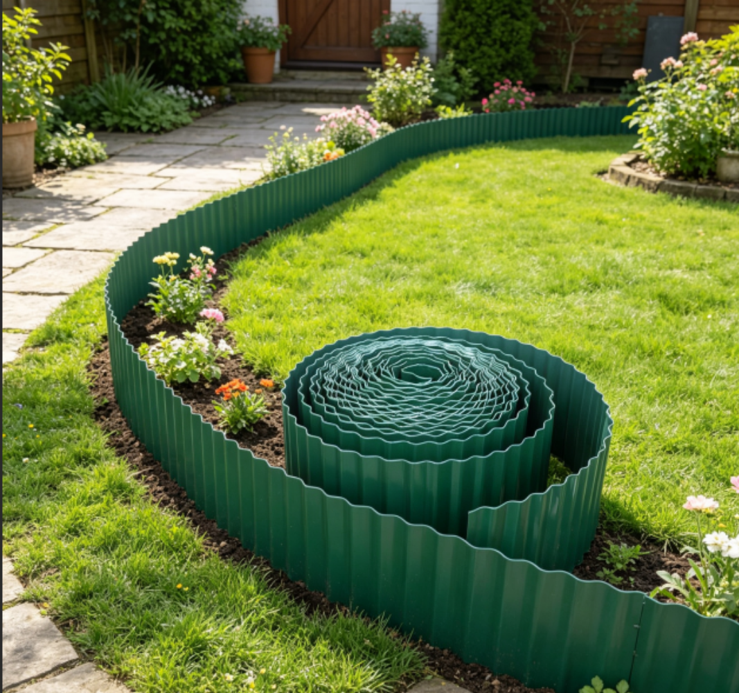 How Green Corrugated Roll Metal Landscape Edging Reinvents Curve-Friendly Garden Boundary Projects