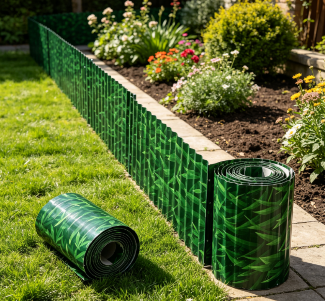 Bamboo-Print Corrugated Metal Garden Edging: Transform Landscapes with Flexible, Long-Lasting Border Solutions